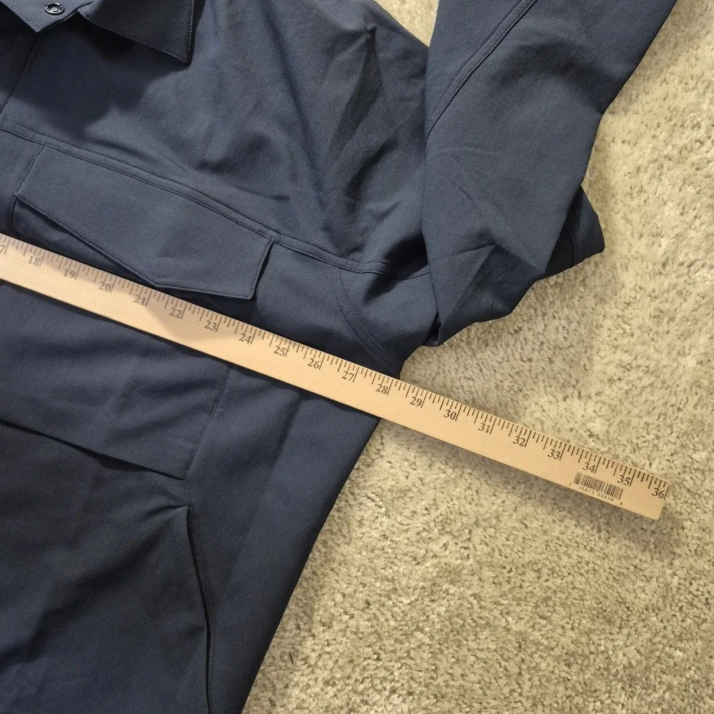 Lululemon Cargo Pocket Shirt Jacket Mens 2XL Snap Button Performance Vented Golf